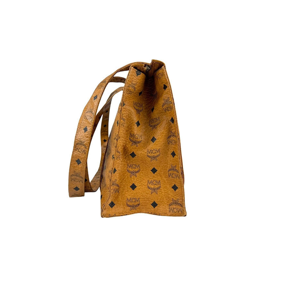 Mcm Brown Bag Shoulder Leather Brown
